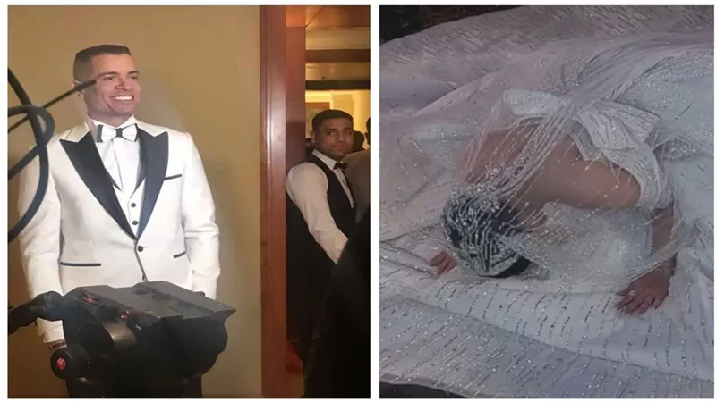 حسن شاكوش عن سجدة زوجته في حفل الزفاف: «مفيش حاجة اسمها كرامة بين الرجل ومراته»