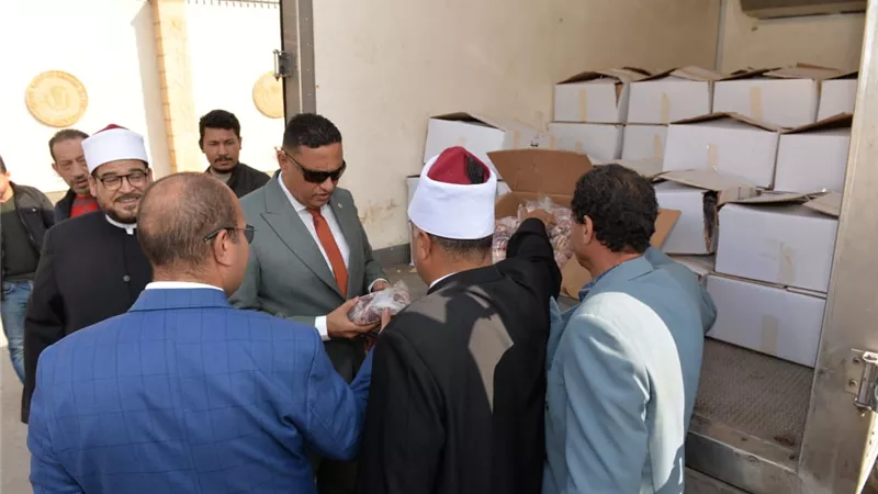 لحوم وسلال غذائية لحد البيت فى رمضان بالدقهلية