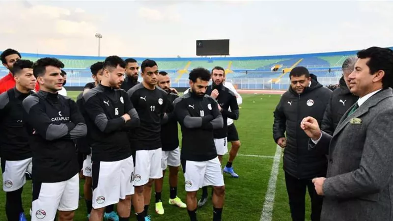 وزير الرياضة يزور بعثة منتخب مصر فى مالاوي
