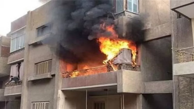 اندلاع حريق داخل شقة سكنية فى المنيب