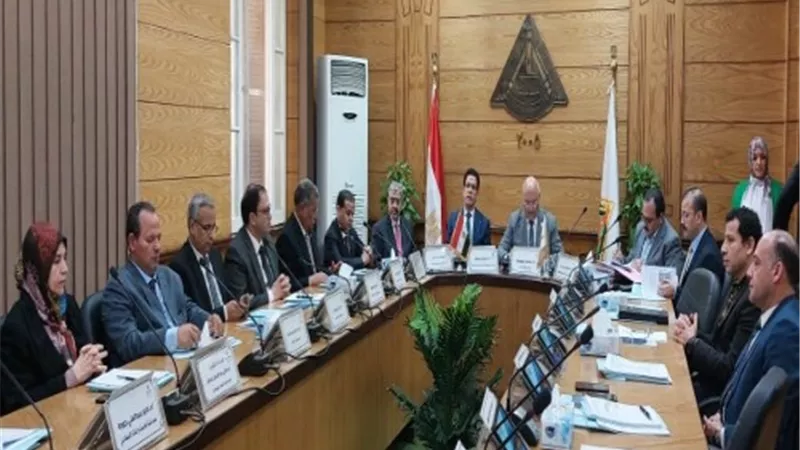 سوسة يشيد بقطاعات جامعة بنها فى تطور الأداء المؤسسي