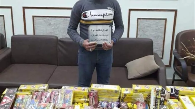 ضبط مليون و200 ألف صاروخ العاب نارية بالجمالية