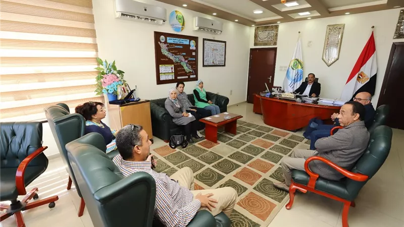 رئيس مياه اسيوط يستقبل مدير الوكالة الامريكية