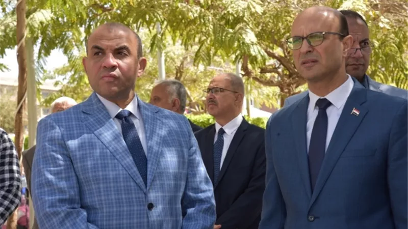المنشاوي يتفقد تطوير البنية التحتية بجامعة أسيوط