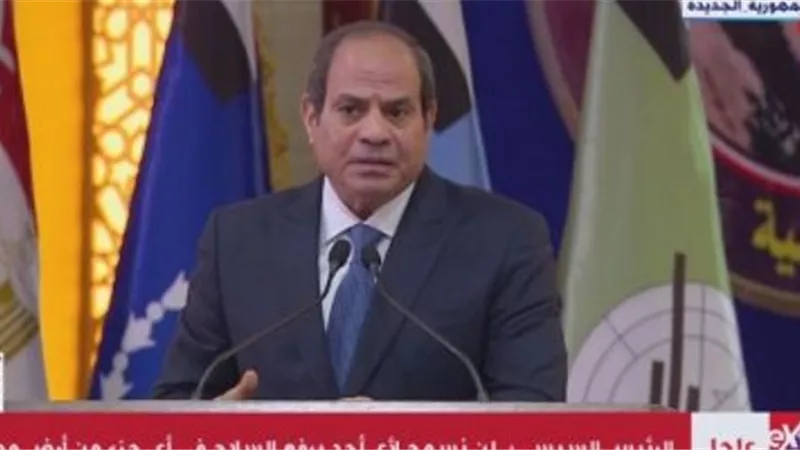 الرئيس السيسي: الحرب على الإرهاب في سيناء لا تقل عن حرب 6 أكتوبر