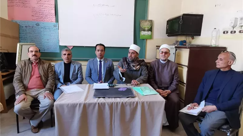 متابعة استعدادات منطقة الشرقية الأزهرية للاختبار الوطني