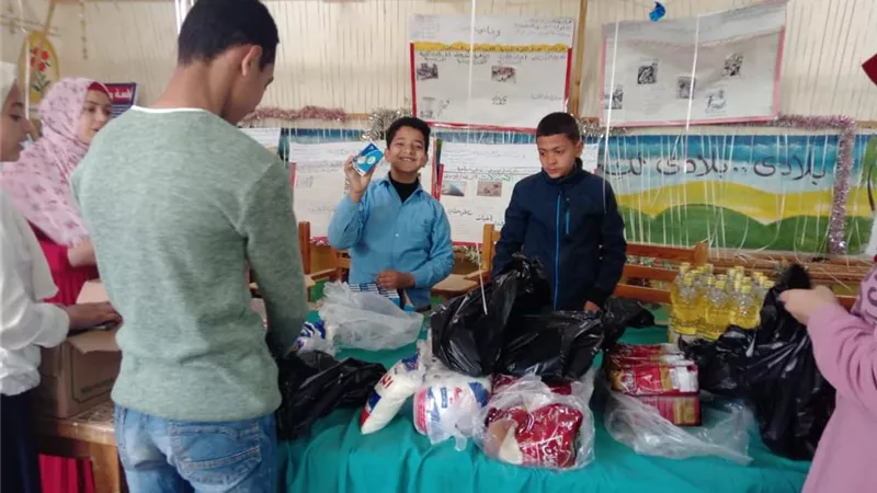 تحت شعار معا في الخير: مبادرات عطاء وعمل الخير لطلاب بنى سويف