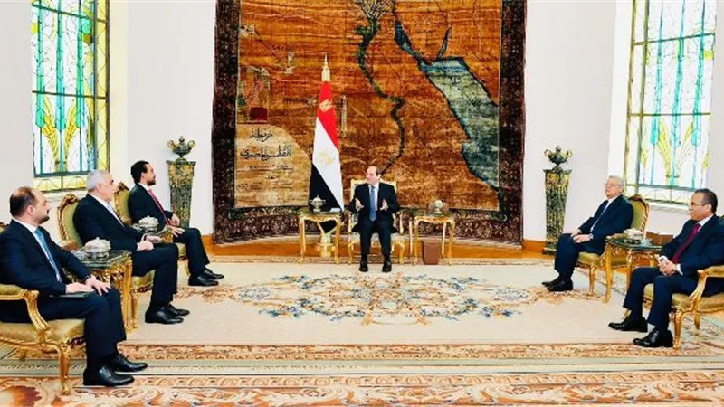 الرئيس السيسي يستقبل رئيس مجلس النواب العراقي