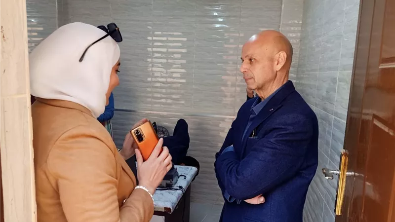 مسعود يتفقد المركز الدولي لتطعيم المسافرين