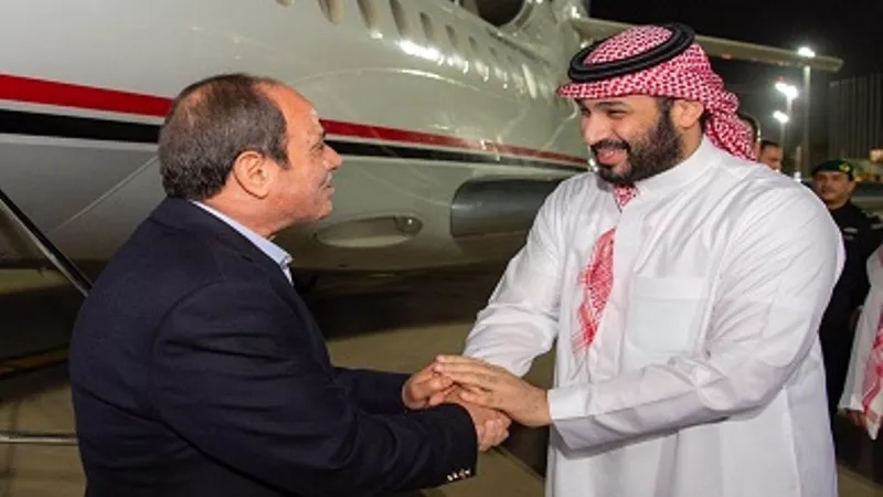 الرئيس السيسي يغادر السعودية بعد مباحثاته مع ولى العهد السعودى