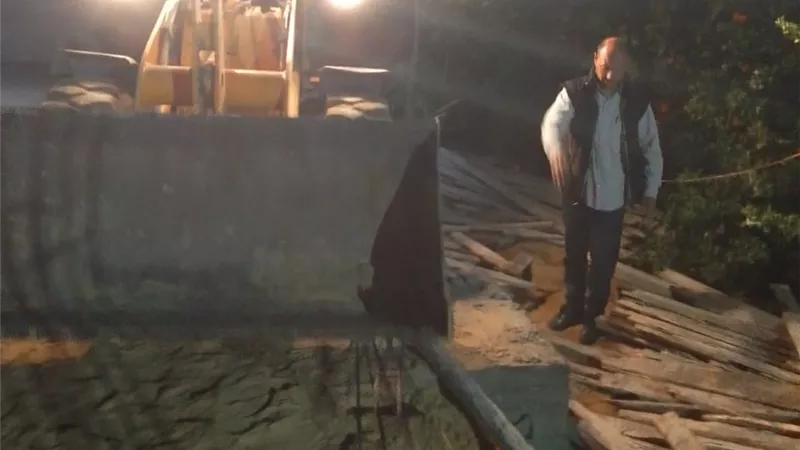 إزالة فورية لتعدٍّ بالبناء المخالف في التل الكبير