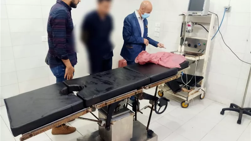 مدير الصحة يشمع مستشفى يعمل بدون ترخيص بأبوحماد