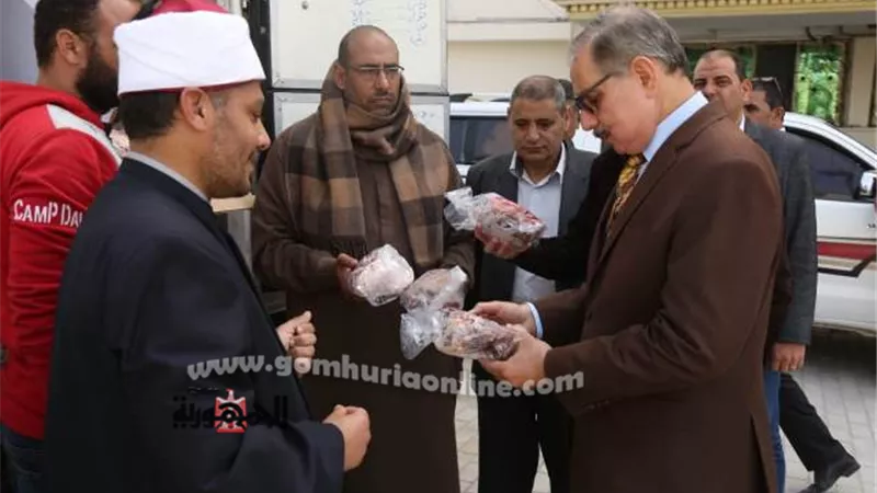 محافظ كفر الشيخ: وصول 3 طن لحوم من صكوك الإطعام