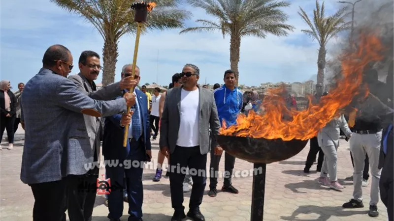 إيقاد واطلاق شعلة الاولمبياد الرياضي للمحافظات الحدودية