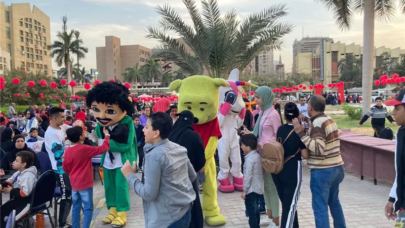 حفل إفطار جماعى لمركز ذوى الإحتياجات الخاصة بجامعة عين شمس