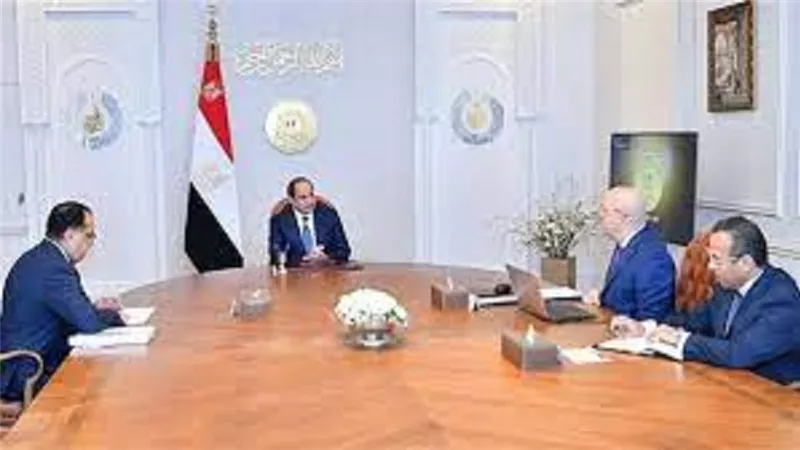 السيسى يتابع تطورات العمل بسد 