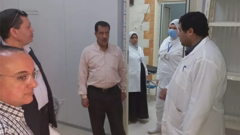 وكيل صحة أسيوط يتفقد وحدة الغسيل الكلوي بمستشفي الحميات