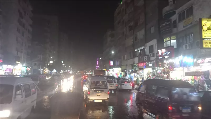 امطار غزيره ورعديه بغرب الاسكندريه