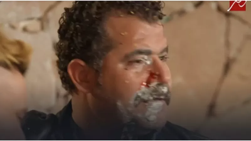 اصابة محمود حافظ فى مقلب رامز جلال