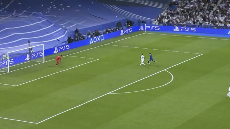 ريال مدريدينهى الشوط الاول بالتقدم بهدف أمام تشيلسى بدورى الأبطال