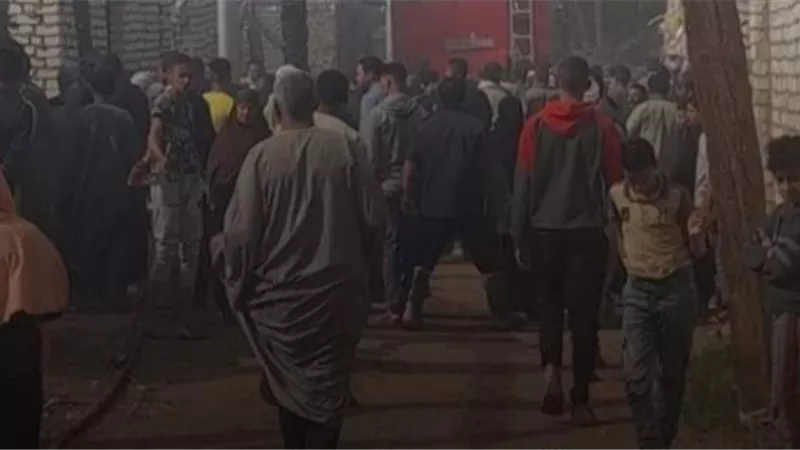 السيطرة على حريق شب في عدة منازل قبل الفطار ببني سويف