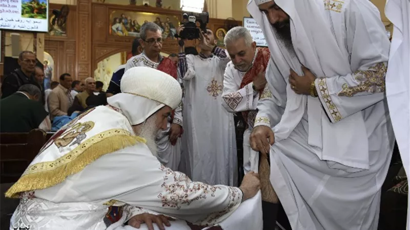 كنائس بني سويف تحتفل بخميس العهد