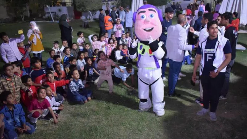 «نصر أكتوبر» تقيم حفل فني وافطار حاشد للأطفال الايتام بالمنيا