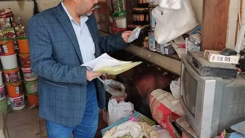 ضبط 15 مخالفة تموينية خلال حملة على مخابز وأسواق مطاي