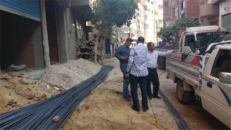 سكرتير بني سويف يوقف مخالفة بناء بمركز ومدينة ببا