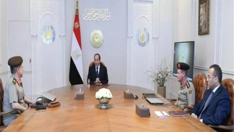 السيسى يتابع الموقف التنفيذى لعدد من مشروعات الهيئة الهندسية