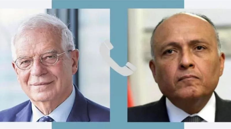 وزير الخارجية يتلقى اتصالا من الممثل الأعلى للاتحاد الأوروبي للشئون الخارجية والسياسة الأمنية