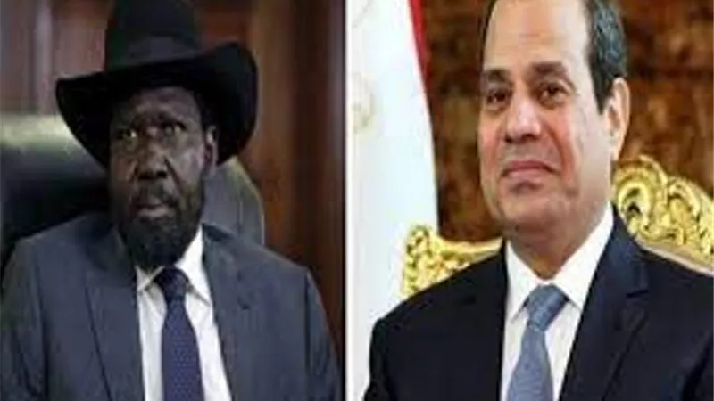 السيسى وسيلفا كير يوجهان نداء فوريا لوقف إطلاق النار بالسودان