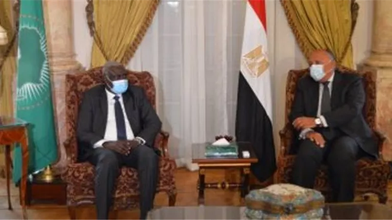 وزير الخارجية يناقش مع رئيس مفوضية الاتحاد الأفريقي التطورات بالسودان