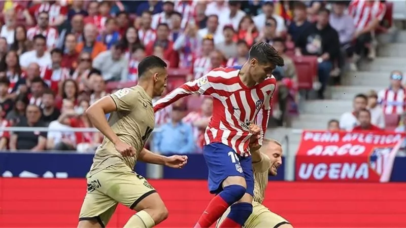 أتليتكو يتخطي ألميريا بثنائية قبل مواجهة برشلونة في الدوري