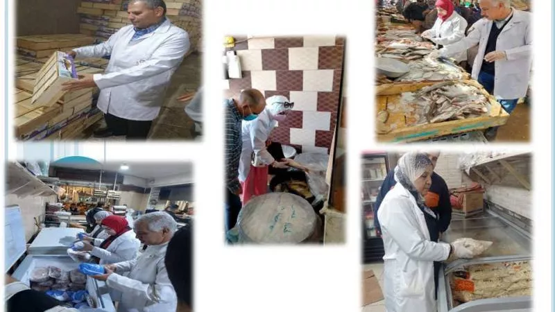 ضبط ٣ طن و ١٣٨ كجم أسماك و لحوم مخالفة فى حملة بيطرية الشرقية
