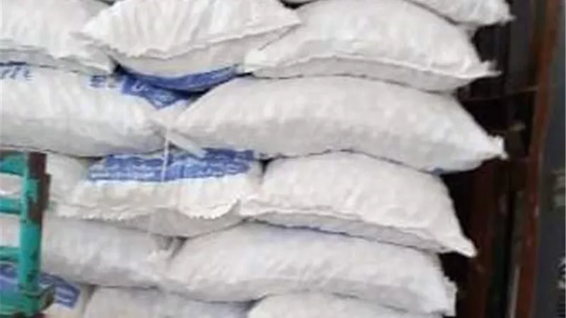 تموين بلبيس يضبط24طن ملح أقراص لمعالجةالمياه مجهولة المصدر