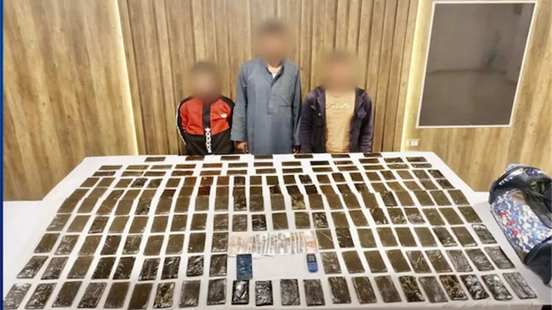 إحباط تهريب حشيش العيد بالاسماعيلية