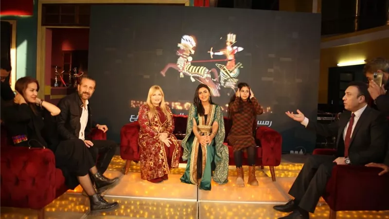 سهرة خاصة مع ابطال ليل ام البنات ودوللى شاهين على الفضائية المصرية
