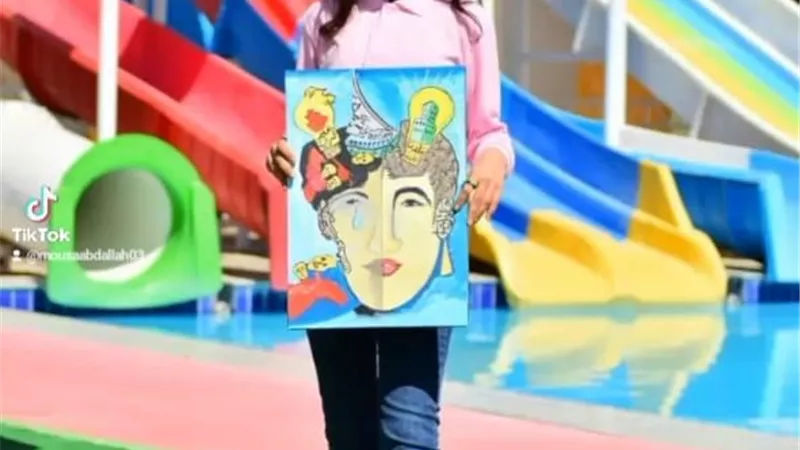 نائلة جبر تكرم الفائزين بمسابقة الرسم