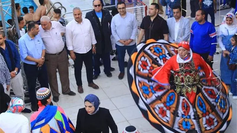 وكيل الشباب والرياضة بالقليوبية يشهد الاحتفال بالعيد فى مركزقليوب