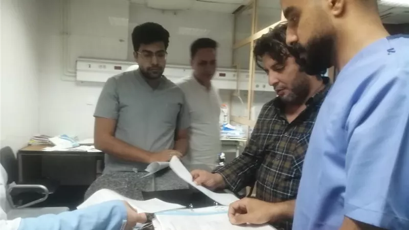 مدير فرع بنى سويف يتابع مستشفى التأمين الصحى