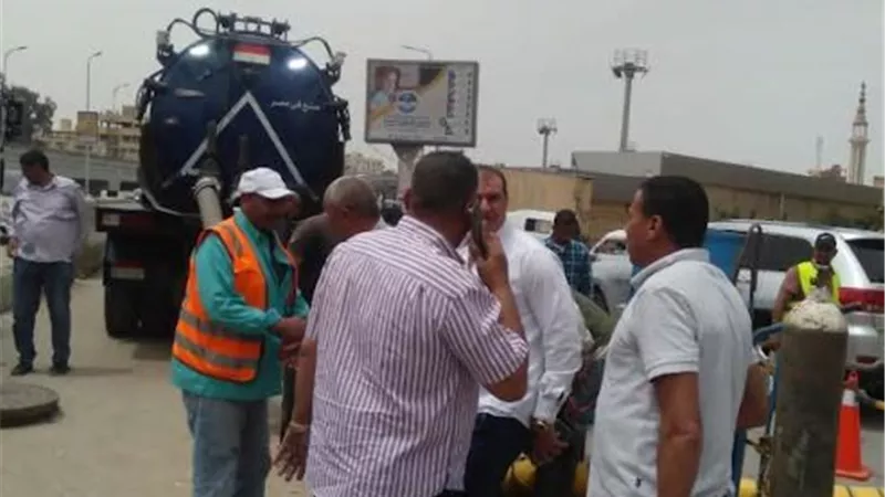 الانتهاء من تطوير شارع الهرم ..واصلاح ماسورة مياه