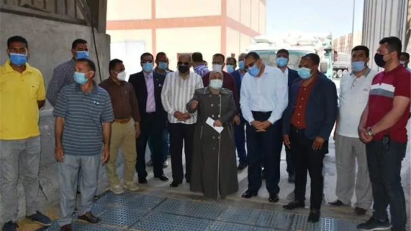 انتظام توريد محصول القمح لصوامع وشون الشرقية