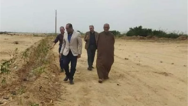راضى يتفقد أعمال التشجير والتجميل بواحة 