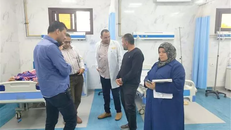 مدير إدارة الطوارئ يفاجئ مسشفى الصدر بالزقازيق