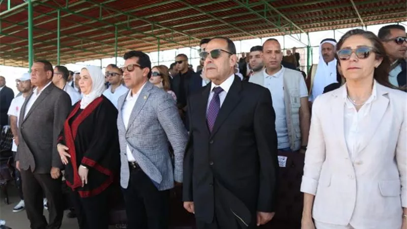 وزراء الثقافة والرياضة والتضامن يفتتحون المهرجان العربي للهجن