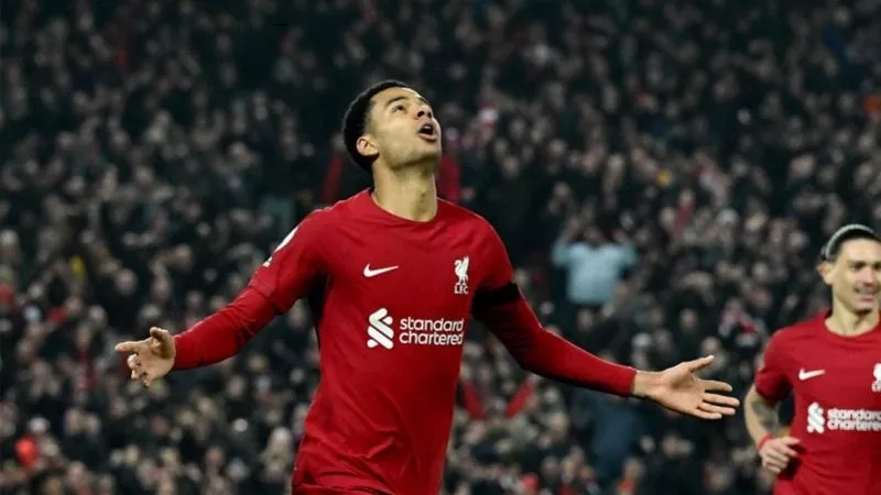 كودي جاكبو يدرك هدف التعادل لليفربول أمام وست هام - شاهد