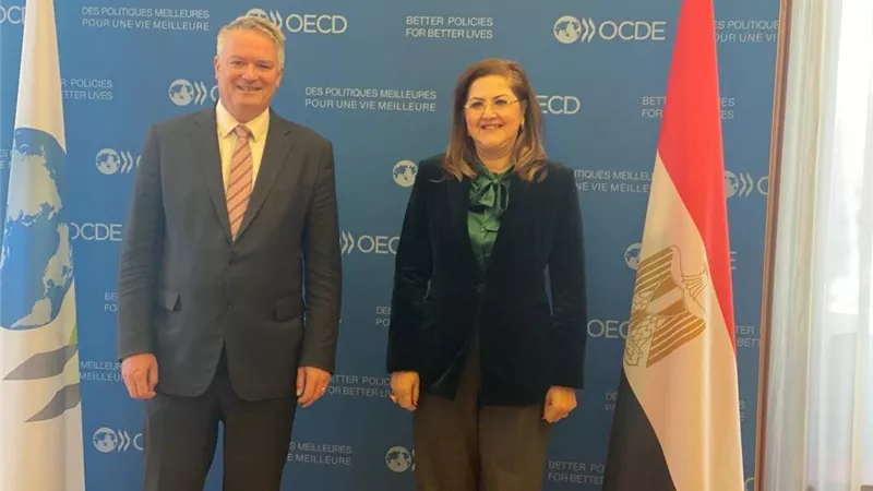 وزيرة التخطيط تلتقى سكرتير عام منظمة التعاون الاقتصادي والتنمية