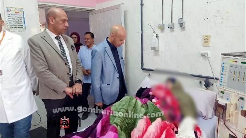 مسعود يتفقد بنك الدم والخدمات الطبية بمستشفى الصالحية
