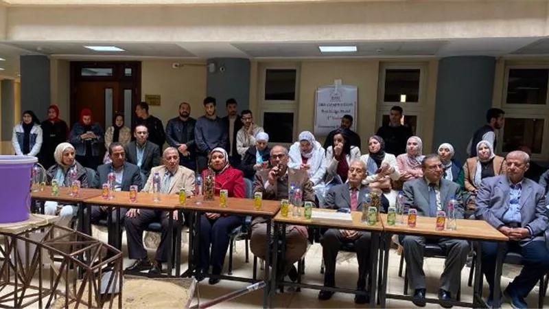 هندسة الجامعة المصرية الروسية تنظم مسابقة تصميم أفضل جسر.. فيديو
